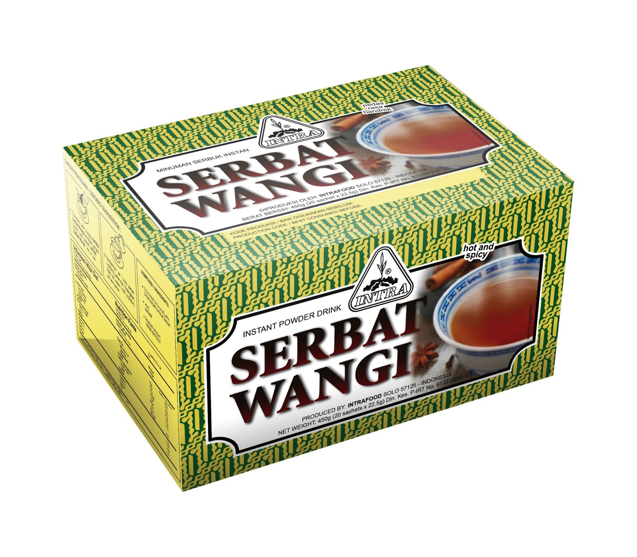 Amazon.com : Intra Serbat Wangi 20-ct, 450 Gram : Grocery